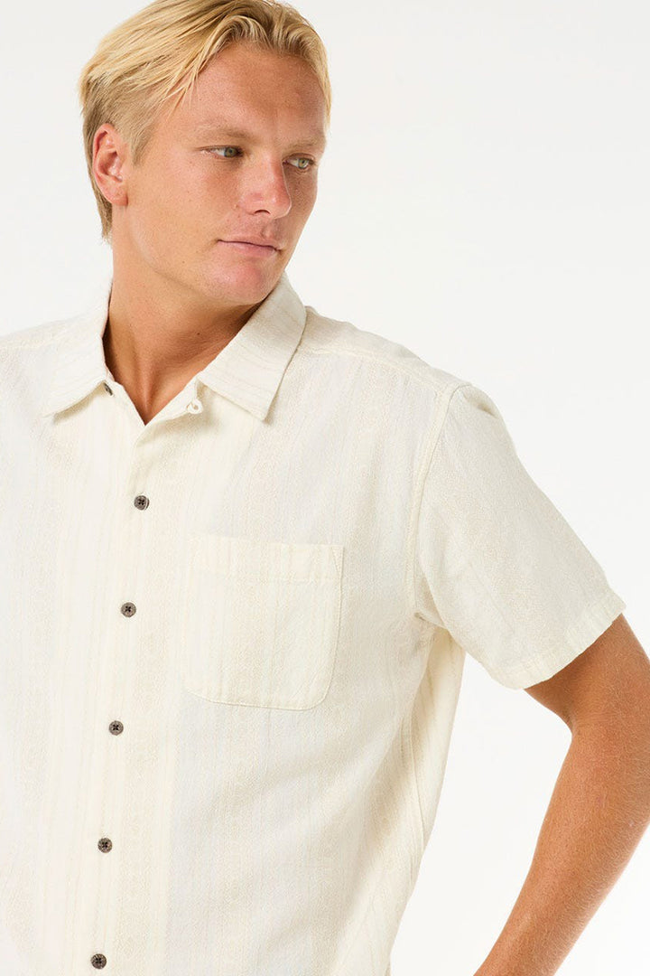 Rip Curl - Raw Energy Strip Short Sleeve Shirt in Bone