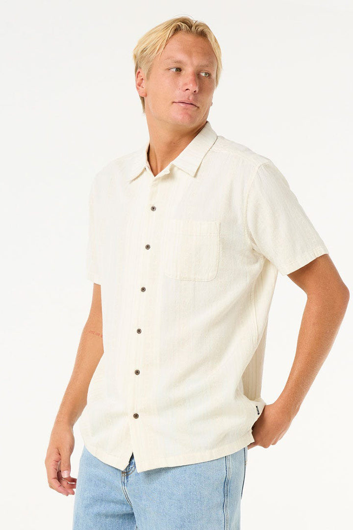 Rip Curl - Raw Energy Strip Short Sleeve Shirt in Bone