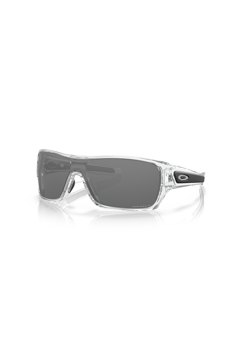 Oakley - Turbine Rotor in Polished Clear Frame with Prizm Black Polarized Lenses OO9307-1632