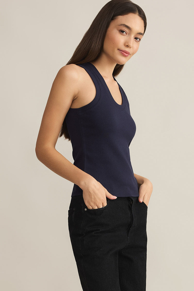 Z Supply - Sirena Rib Tank Top in Eclipse