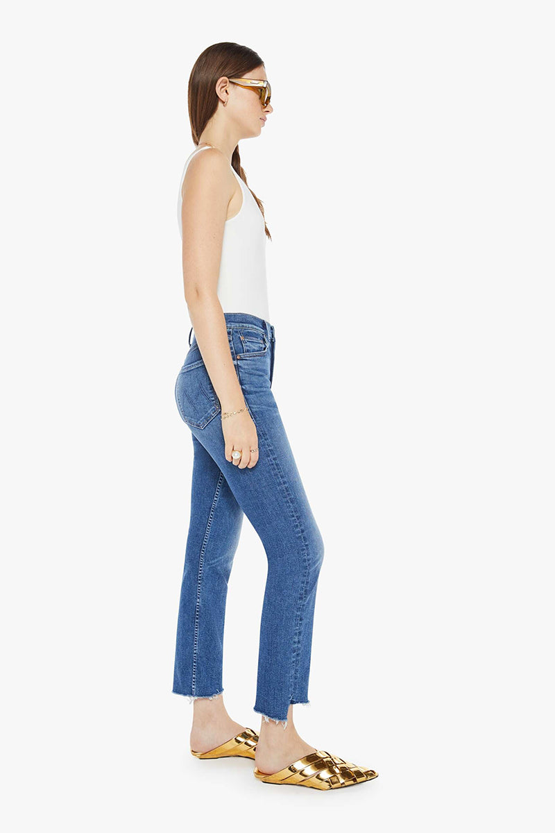 Mother Denim - High Waisted Rider Ankle Step Fray in Over The Top