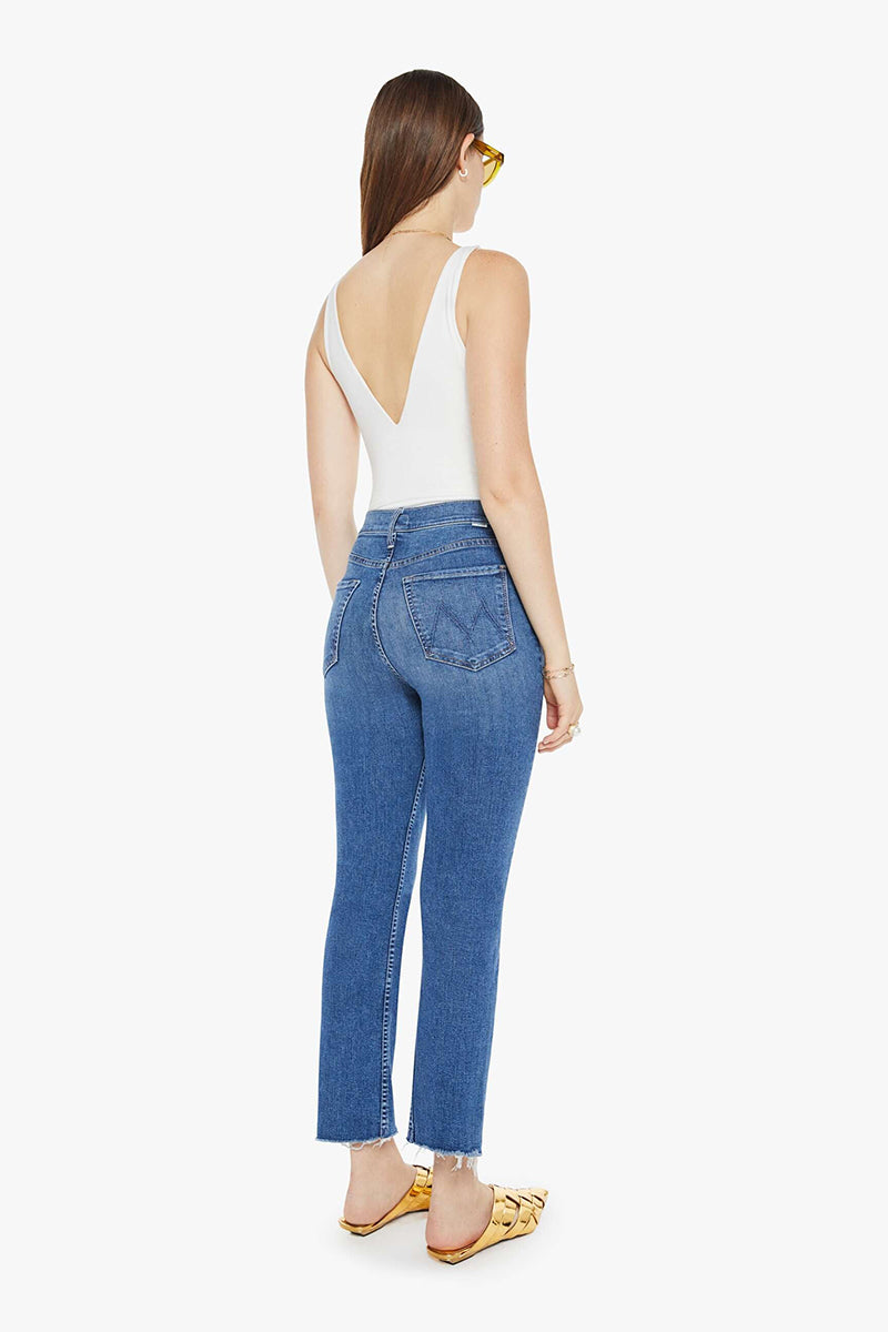 Mother Denim - High Waisted Rider Ankle Step Fray in Over The Top