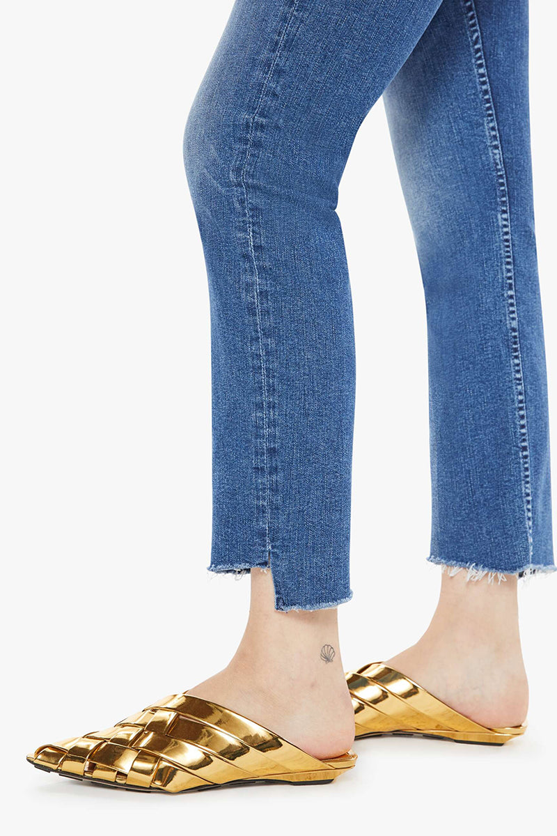 Mother Denim - High Waisted Rider Ankle Step Fray in Over The Top