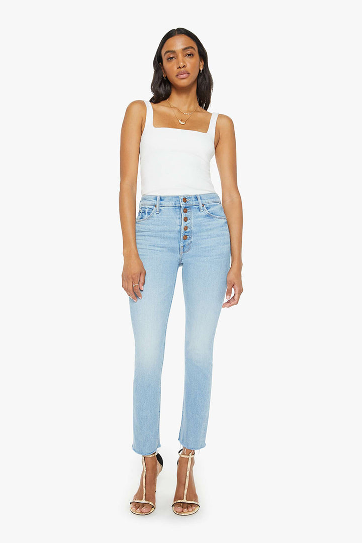 Mother Denim - The Pixie Dazzler Ankle Fray in Ivy League Cowboy