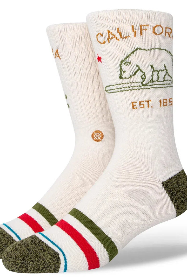 Stance - California Republic 2 Socks in Off White