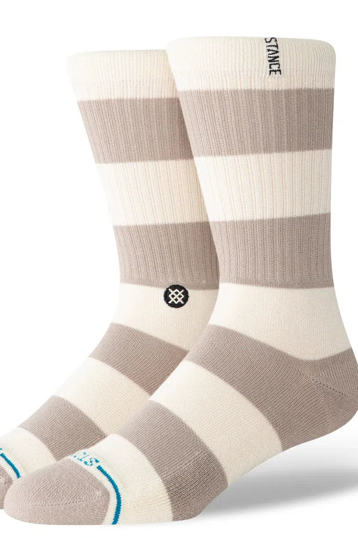 Stance - Stacked Up Crew Socks in String Grey