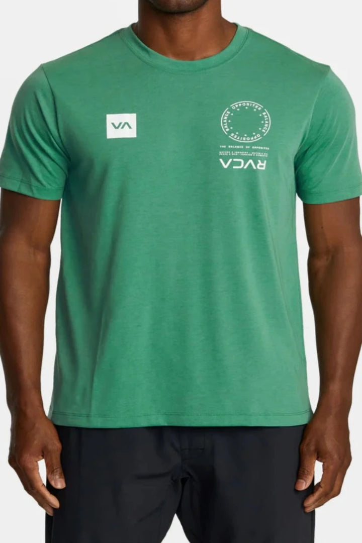 RVCA - VA Marke Short Sleeve Tee in Green Grass