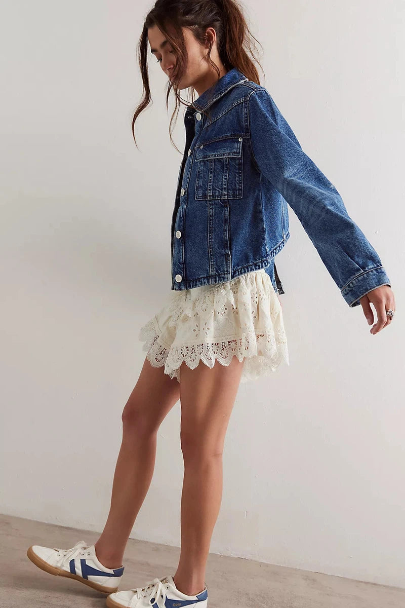 Free People - Jade Denim Jacket in High Dive