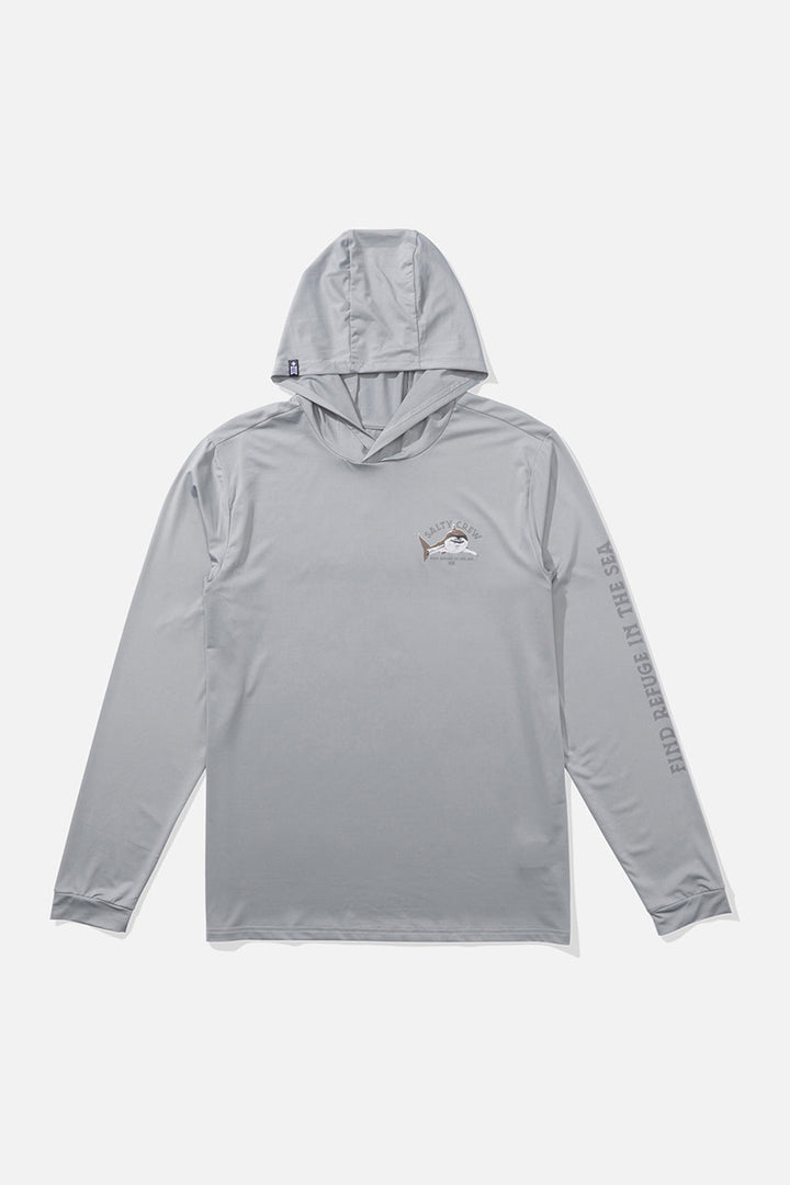 Salty Crew - Lurking Hoodie Sunshirt in Silver