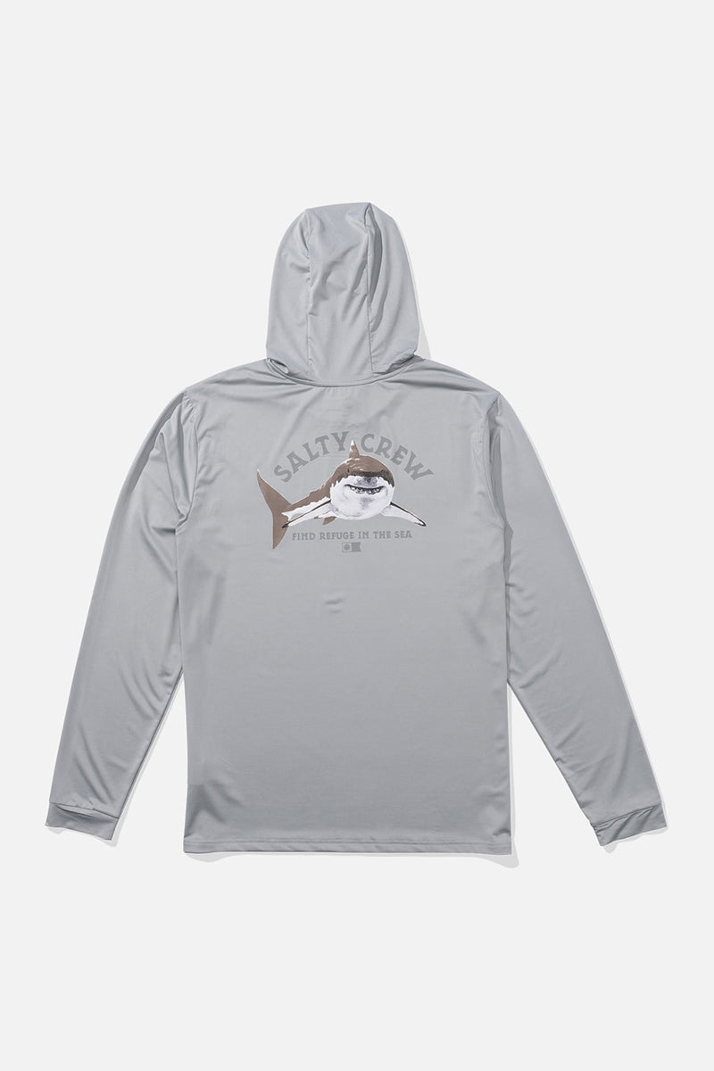 Salty Crew - Lurking Hoodie Sunshirt in Silver