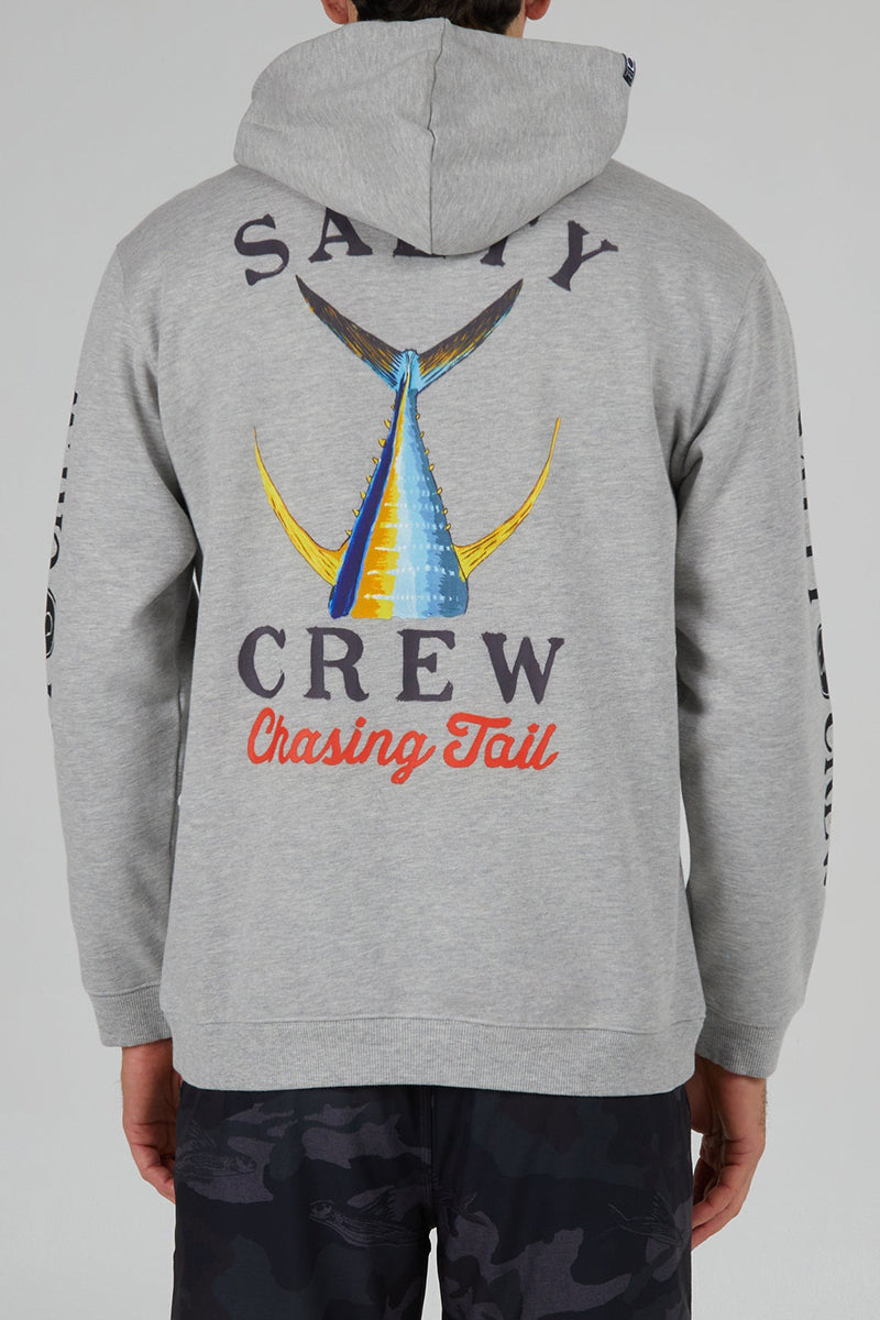 Salty Crew - Tailed Hood Fleece in Grey Heather