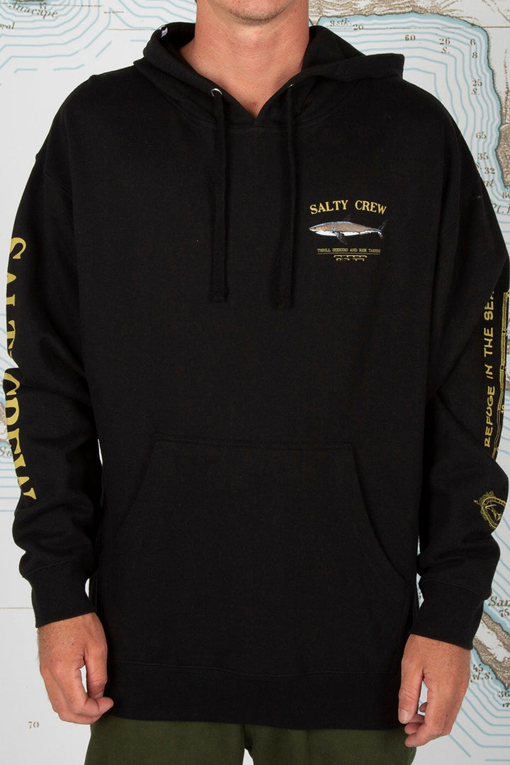 Salty Crew - Bruce Hood Fleece in Black