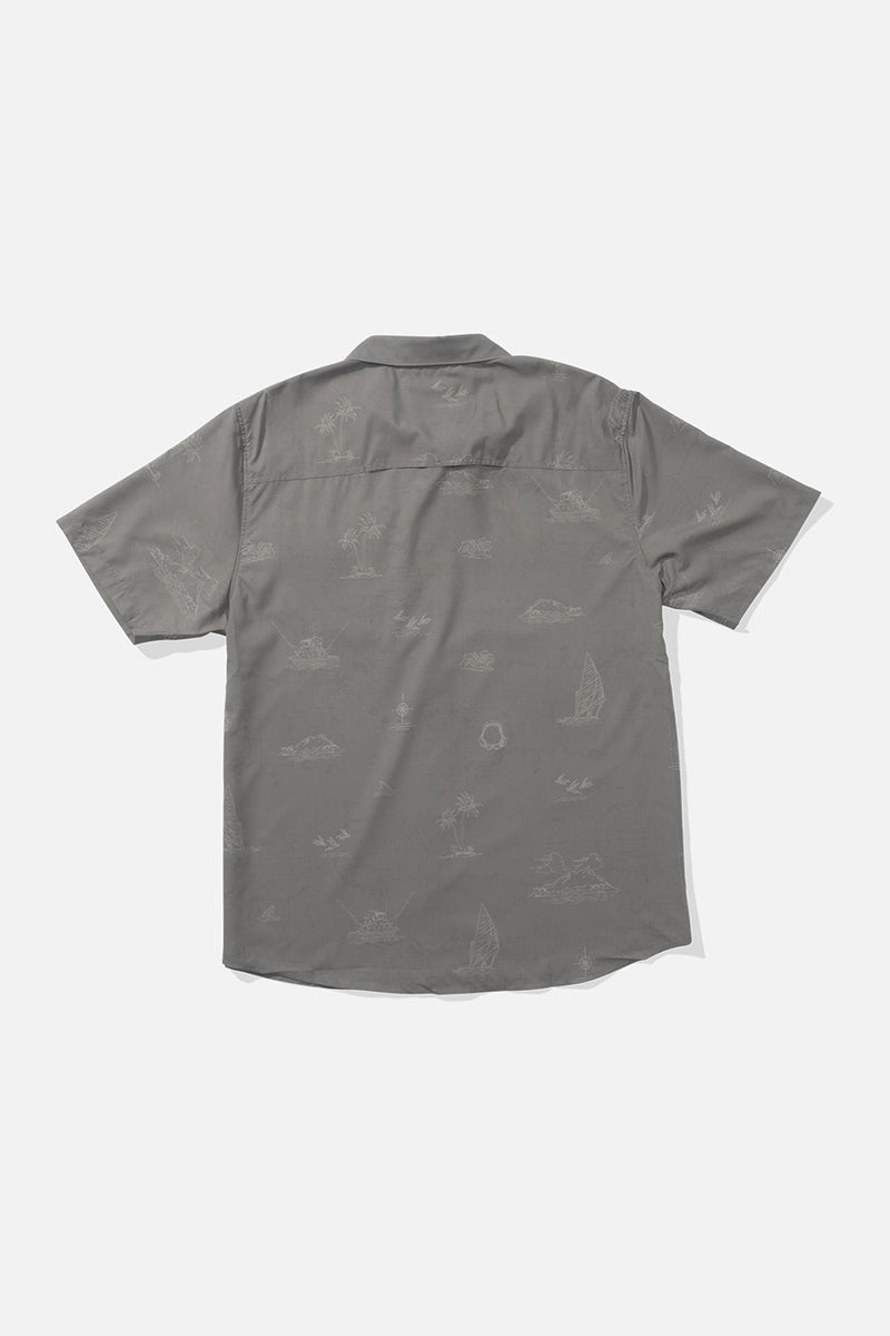 Salty Crew - Helmsman Short Sleeve UV Woven Shirt in Olive