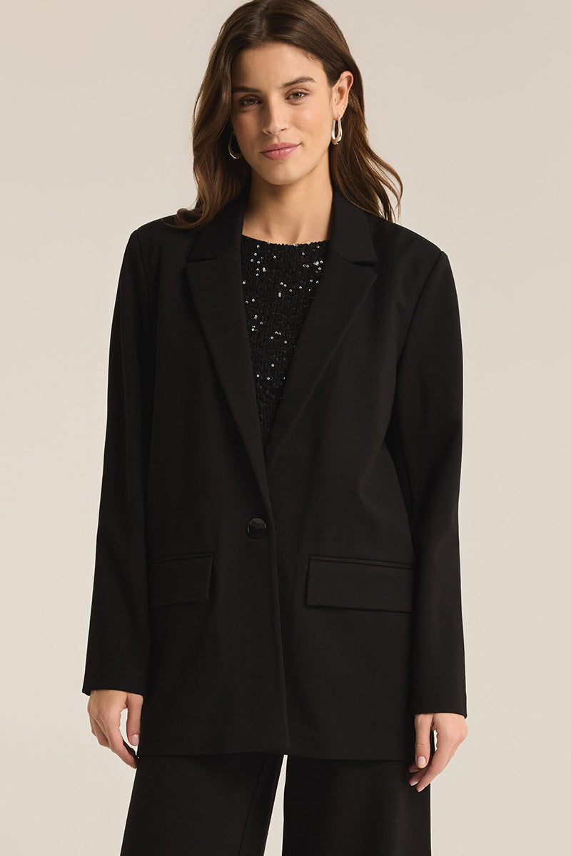 Z Supply - Do It All Relaxed Blazer in Black