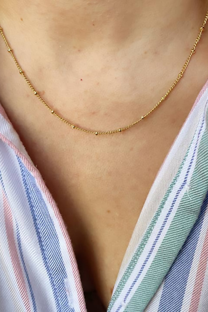 GoldFi - 1mm Satellite Chain in Gold - 18in