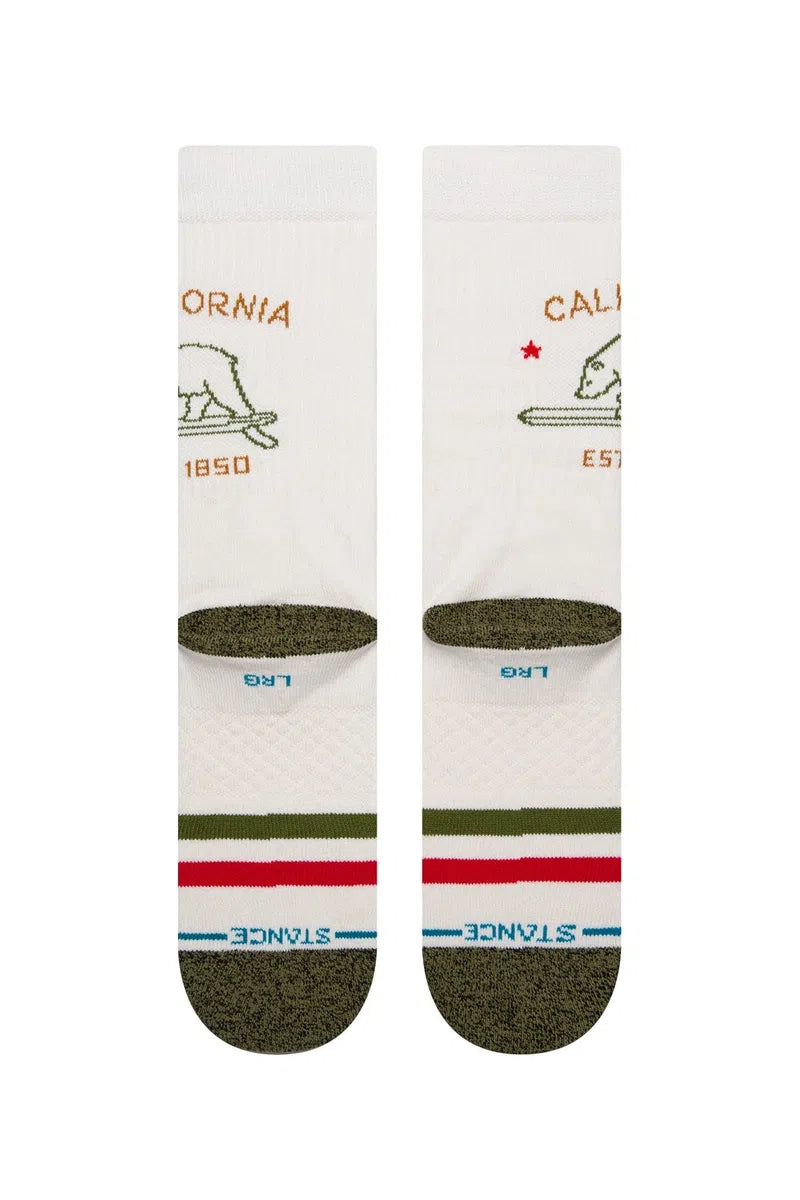 Stance - California Republic 2 Socks in Off White