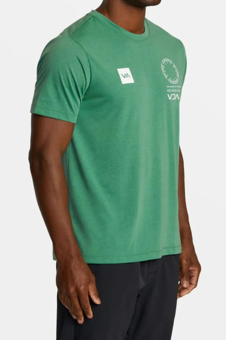 RVCA - VA Marke Short Sleeve Tee in Green Grass