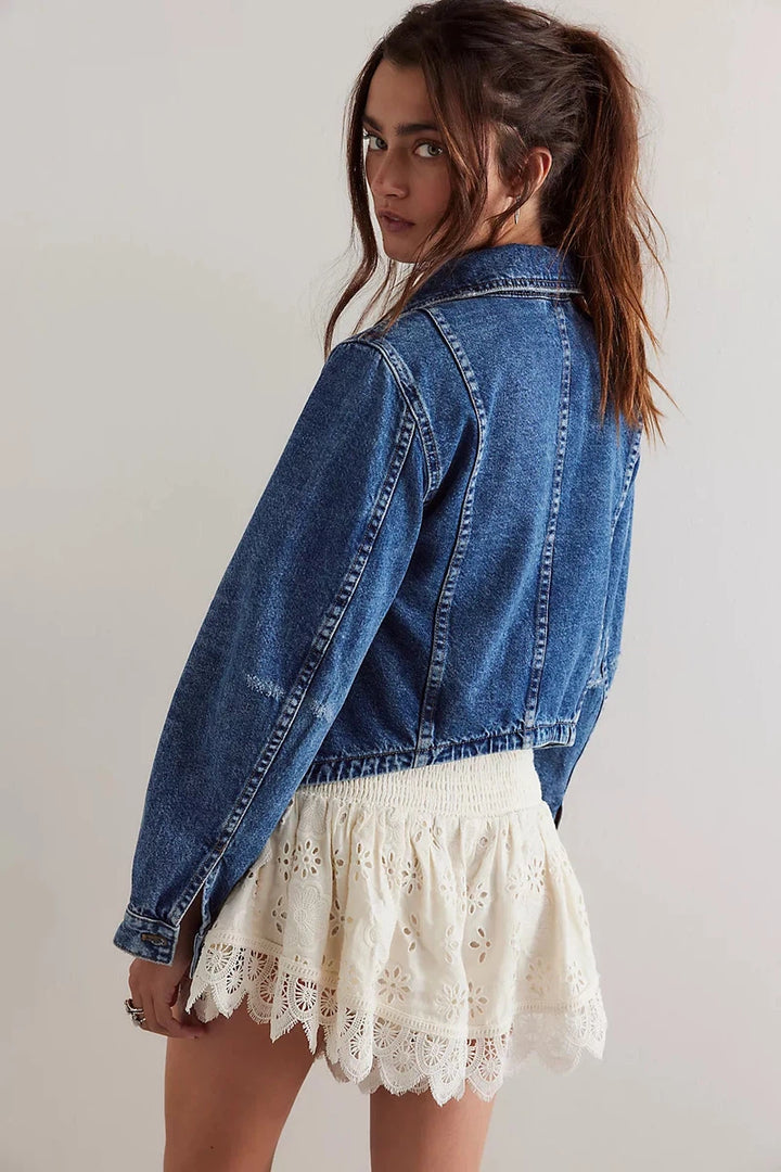 Free People - Jade Denim Jacket in High Dive