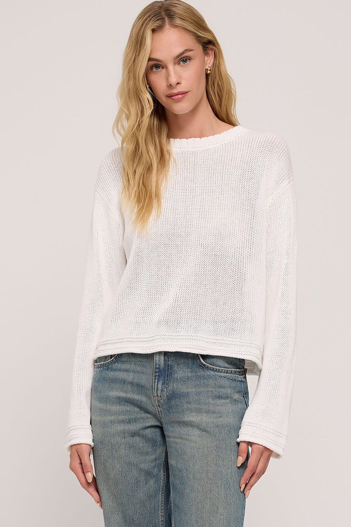 Z Supply - Emerson Cropped Sweater in White