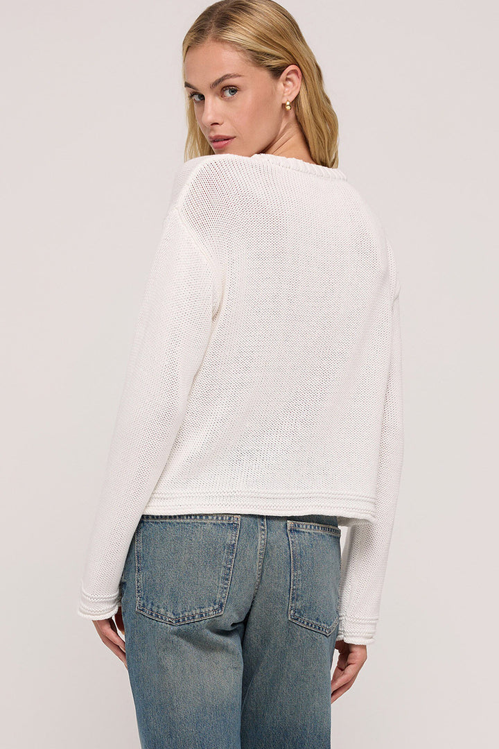 Z Supply - Emerson Cropped Sweater in White