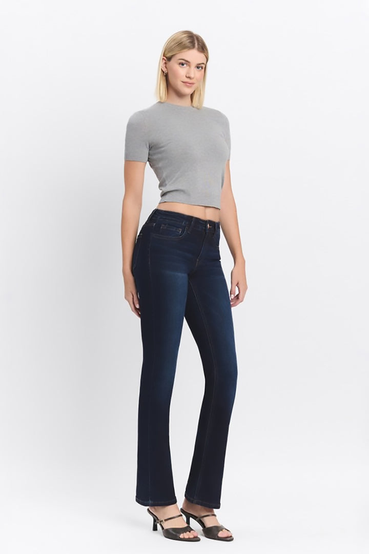 VERVET by Flying Monkey - Mid Rise Boot Jeans in Amicability