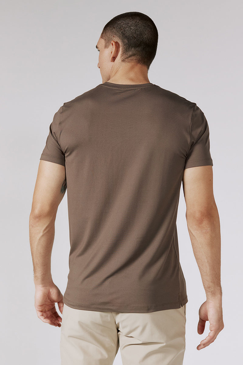 7DIAMONDS - Core™ Crew Neck Tee in Dark Taupe