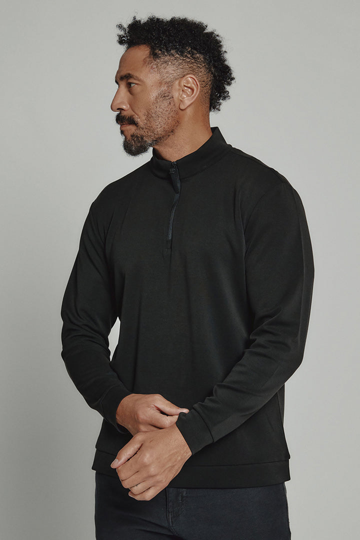 7DIAMONDS - REV™ Quarter-Zip in Black