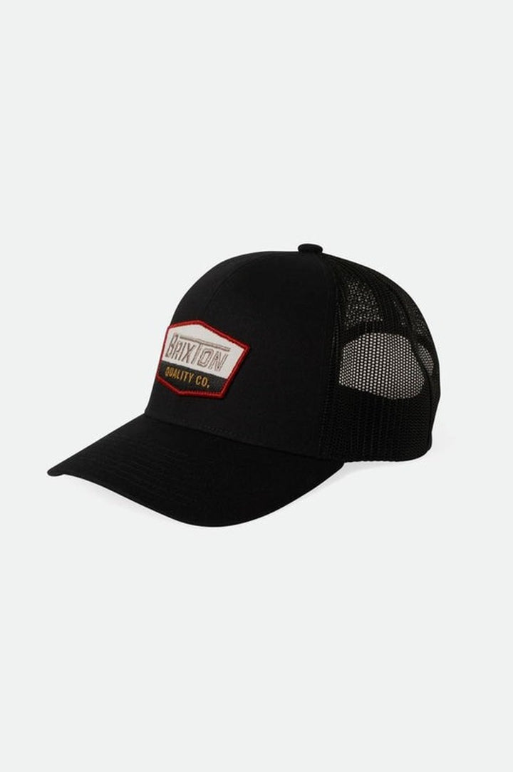 Brixton - Regal Netplus Trucker Hat in Black/Black