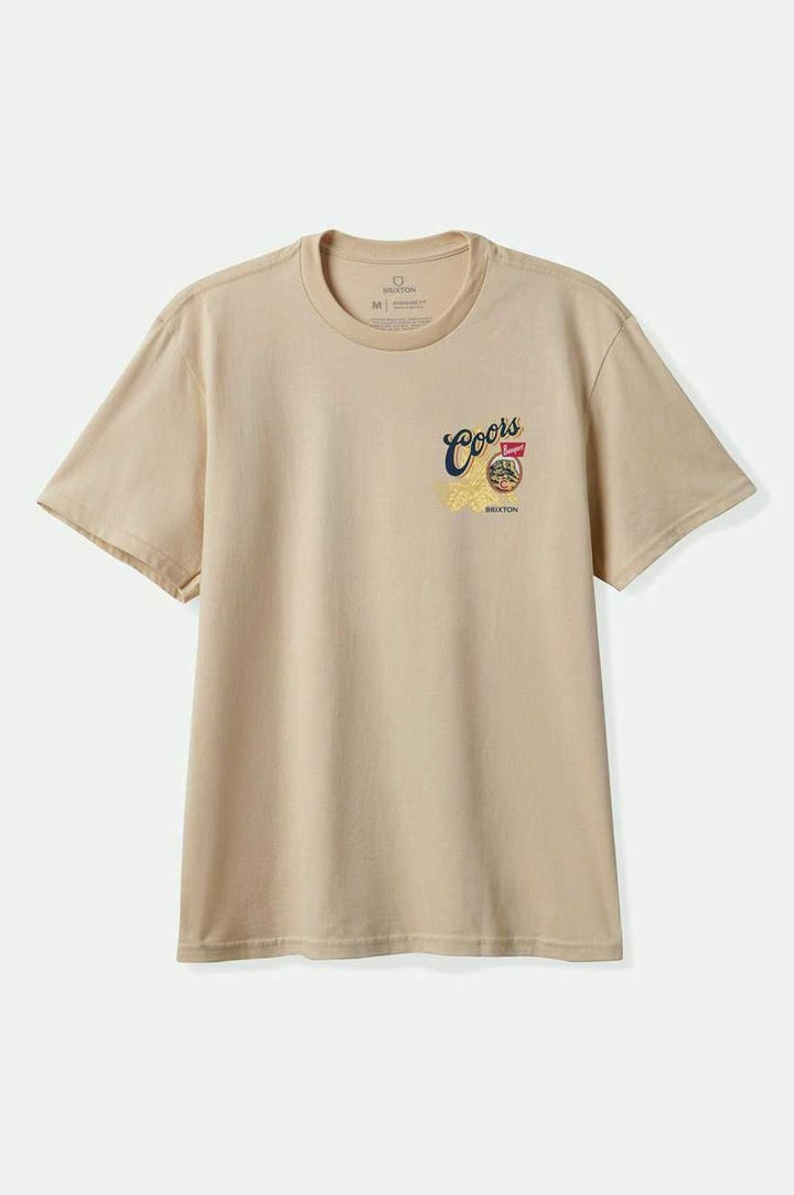 Brixton - COORS Start You Legacy Hops T-Shirt in Cream