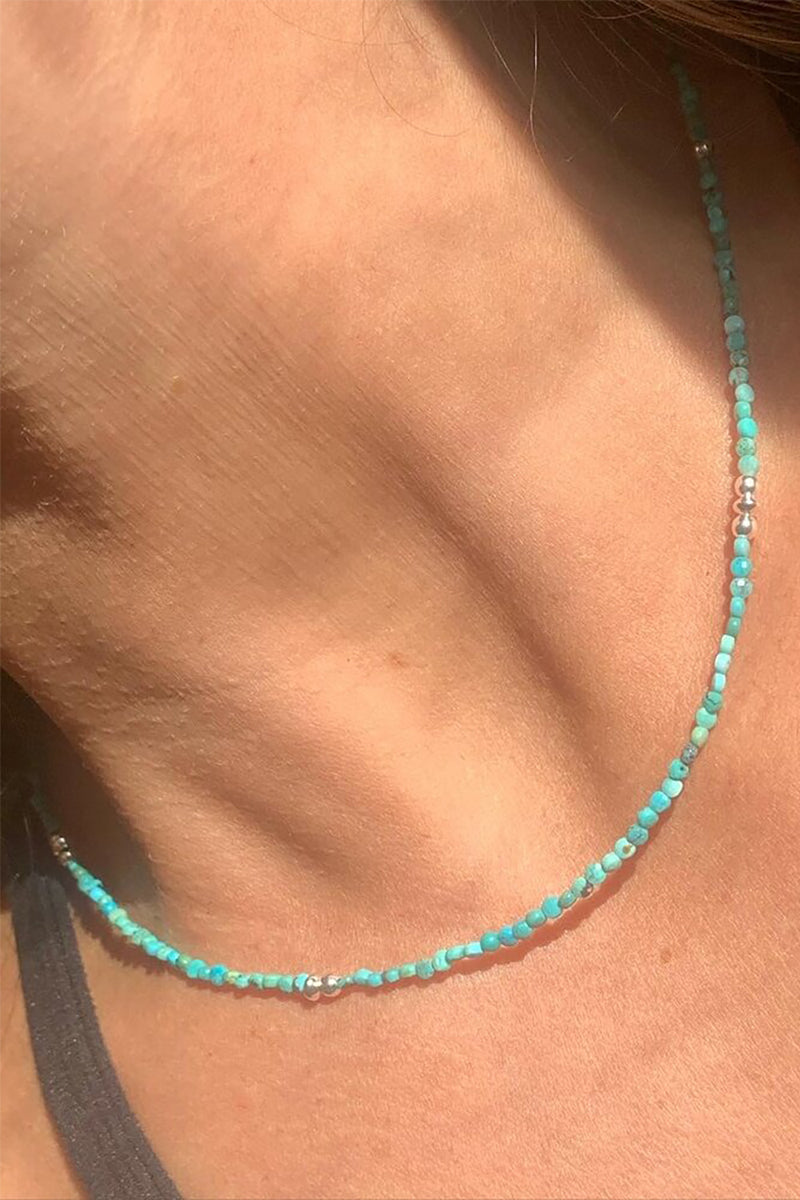 Sea To Seed - Turquoise Collar No. 1 in Gold