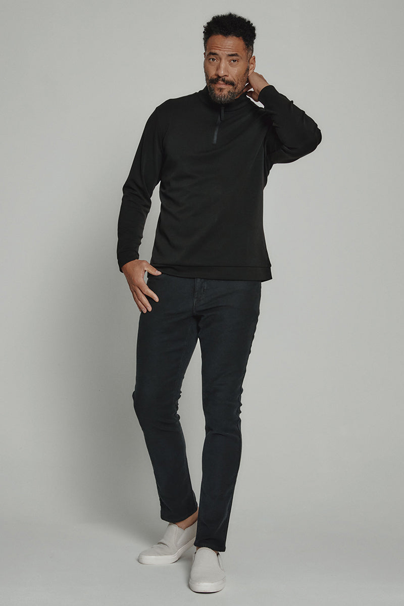 7DIAMONDS - REV™ Quarter-Zip in Black