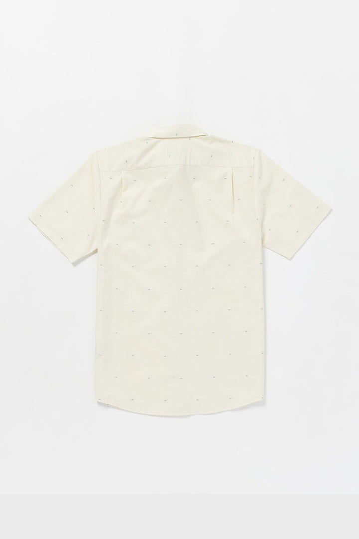 Volcom - Bankstone Woven Short Sleeve Shirt in Off White