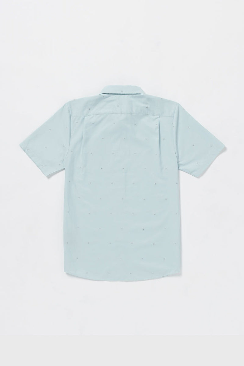 Volcom - Bankstone Woven Short Sleeve Shirt in Road Sky