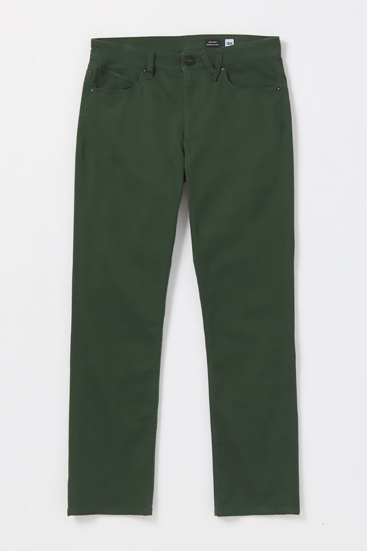 Volcom - Solver 5 Pocket Slub Pants in Dark Forest