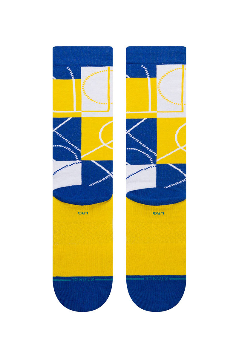 Stance - NBA Zone Crew Socks in Golden State Warriors