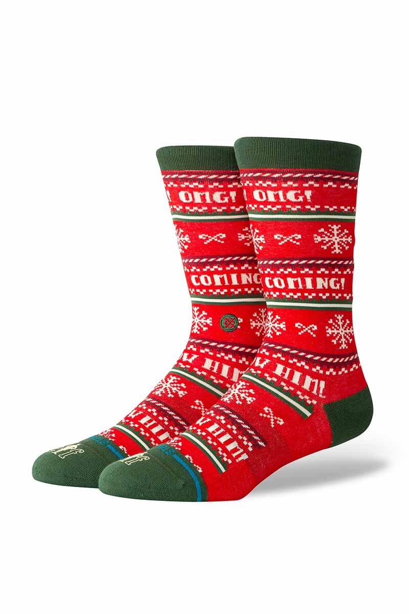 Stance - Elf I Know Him Stance Crew Socks in Red