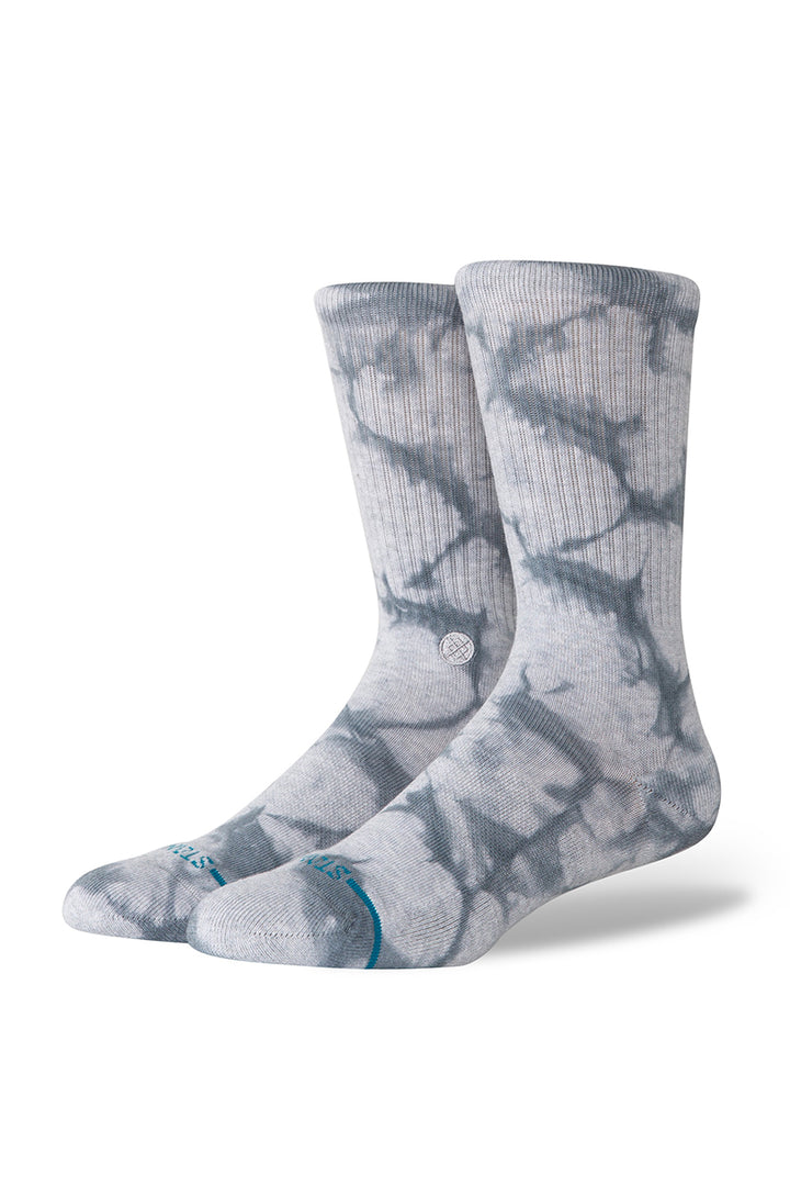 Stance - Dyed Crew Socks in Icon Dye - Grey