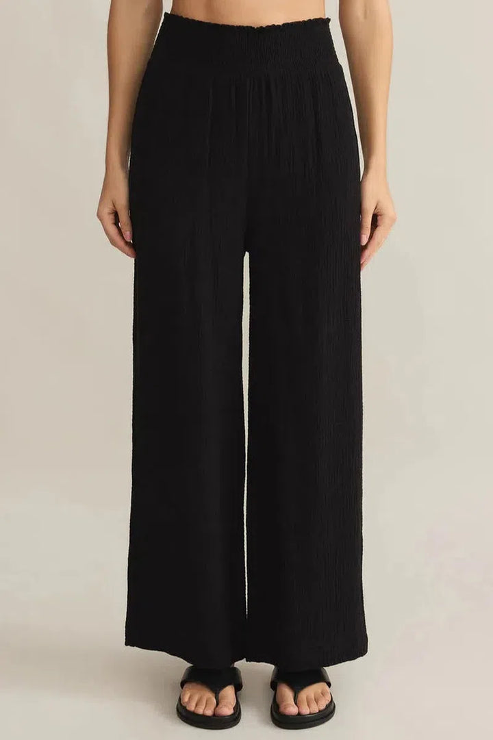 Z Supply - Cassidy Full Length Gauze Pant in Black