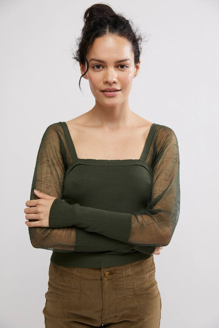 Free People - Night After Night Long Sleeve in Emerald