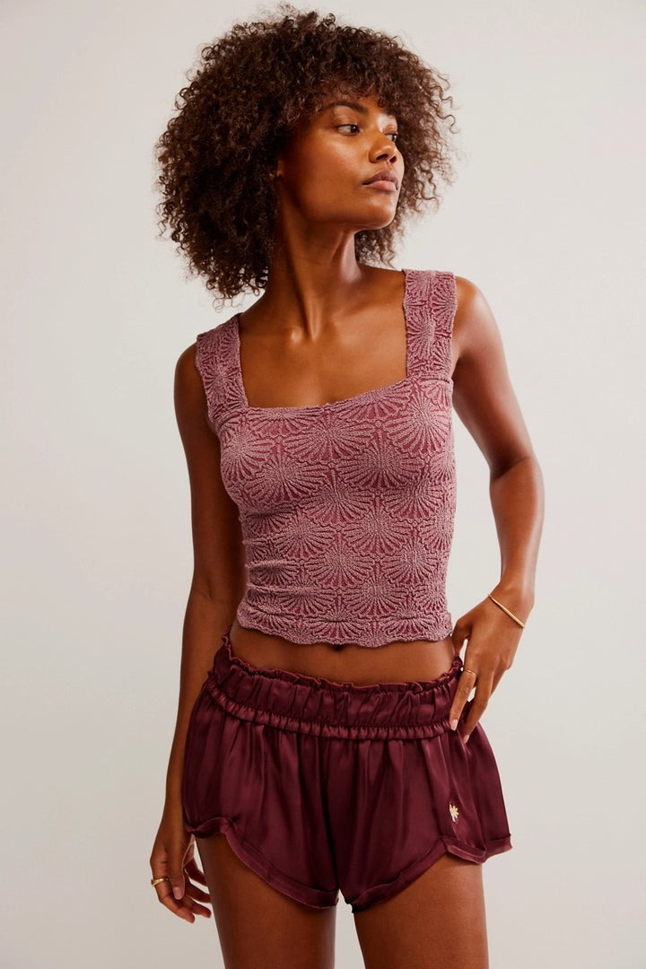 Free People - Love Letter Cami in Red Plumb