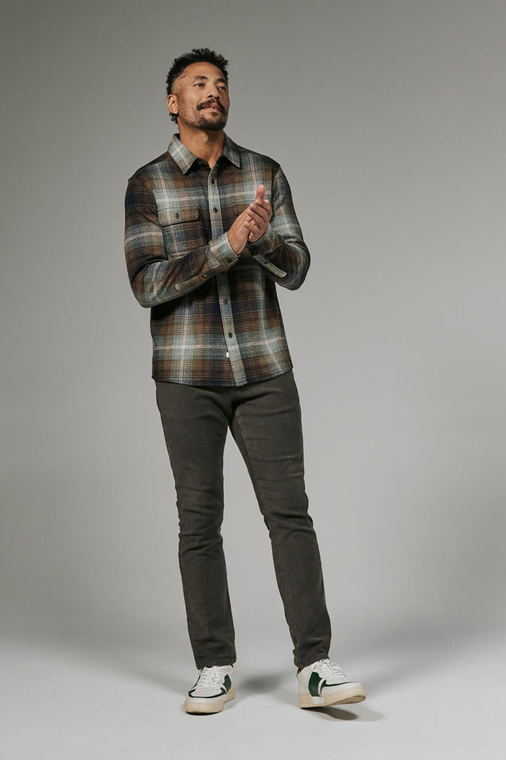 7DIAMONDS - Generation™ Plaid Shirt in Toffee