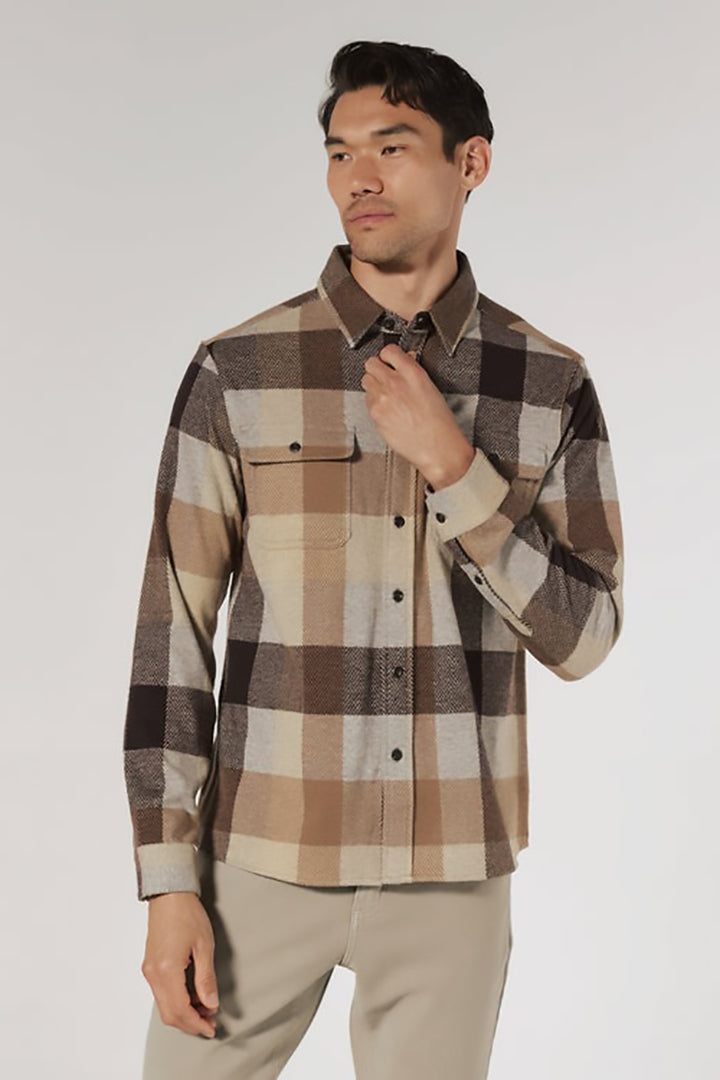 7DIAMONDS - Generation™ Plaid Shirt in Beige