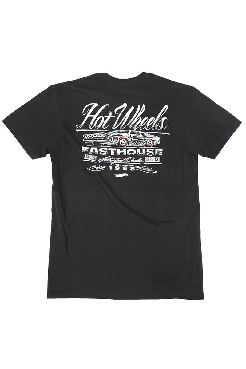 FASTHOUSE - Hot Wheels Redline Midweight Short Sleeve Tee in Black