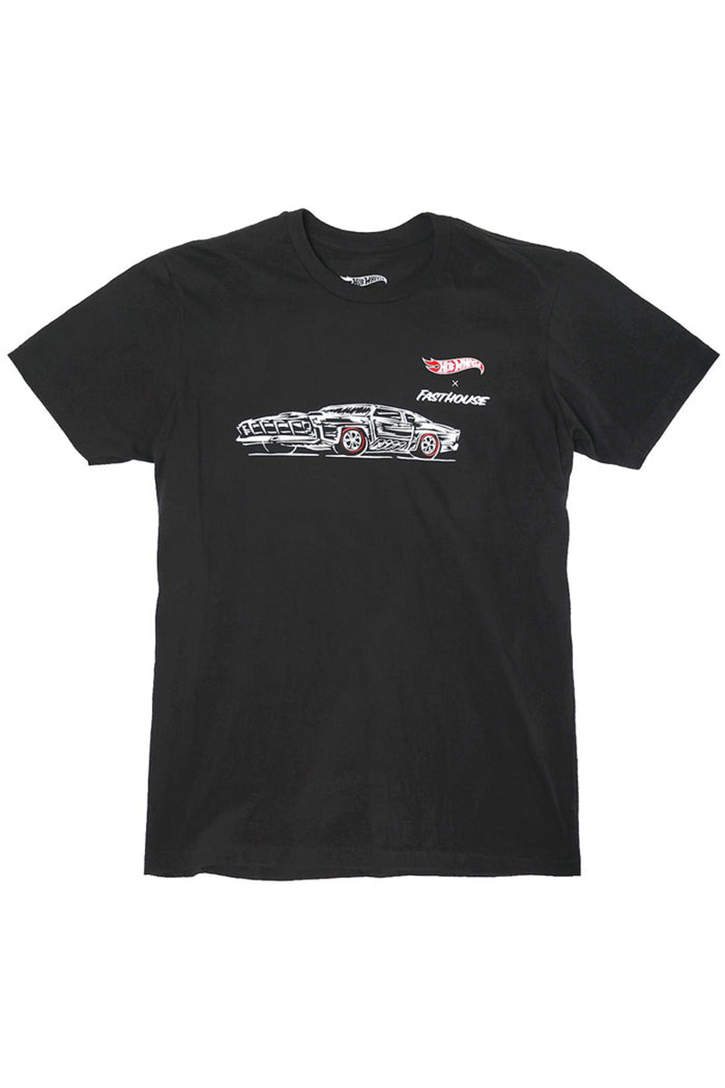 FASTHOUSE - Hot Wheels Redline Midweight Short Sleeve Tee in Black