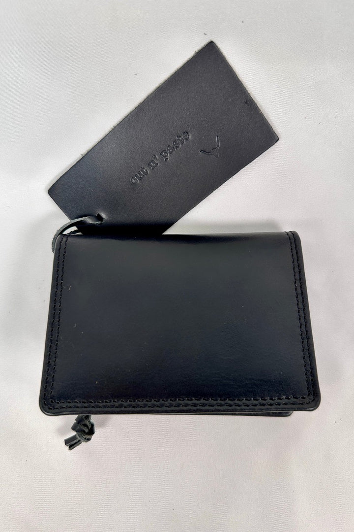 Cut n' Paste - "El" L Shaped Slim Wallet in Black