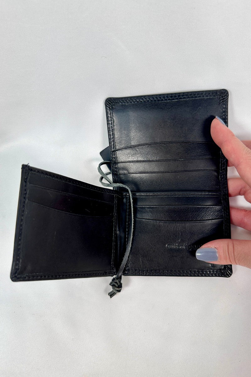 Cut n' Paste - "El" L Shaped Slim Wallet in Black