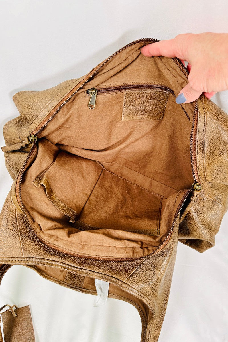 Rock Paper Scissors - "Legend" Travelers Tote in Brown