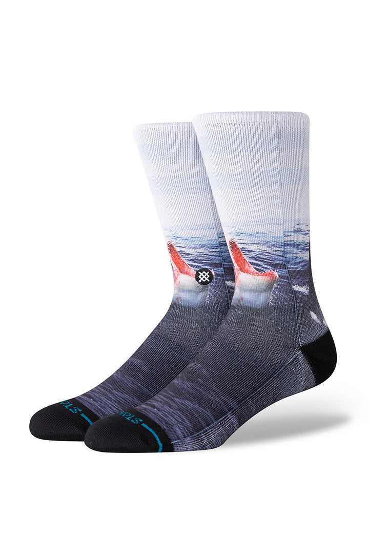 Stance - Poly Blend Crew Socks in Landlord Blue