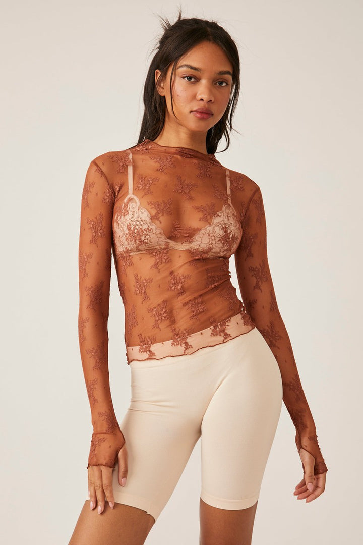 Free People - Lady Lux Layering Top in Caldera