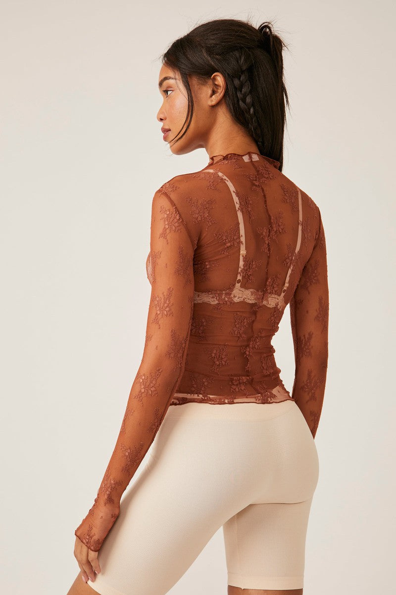 Free People - Lady Lux Layering Top in Caldera